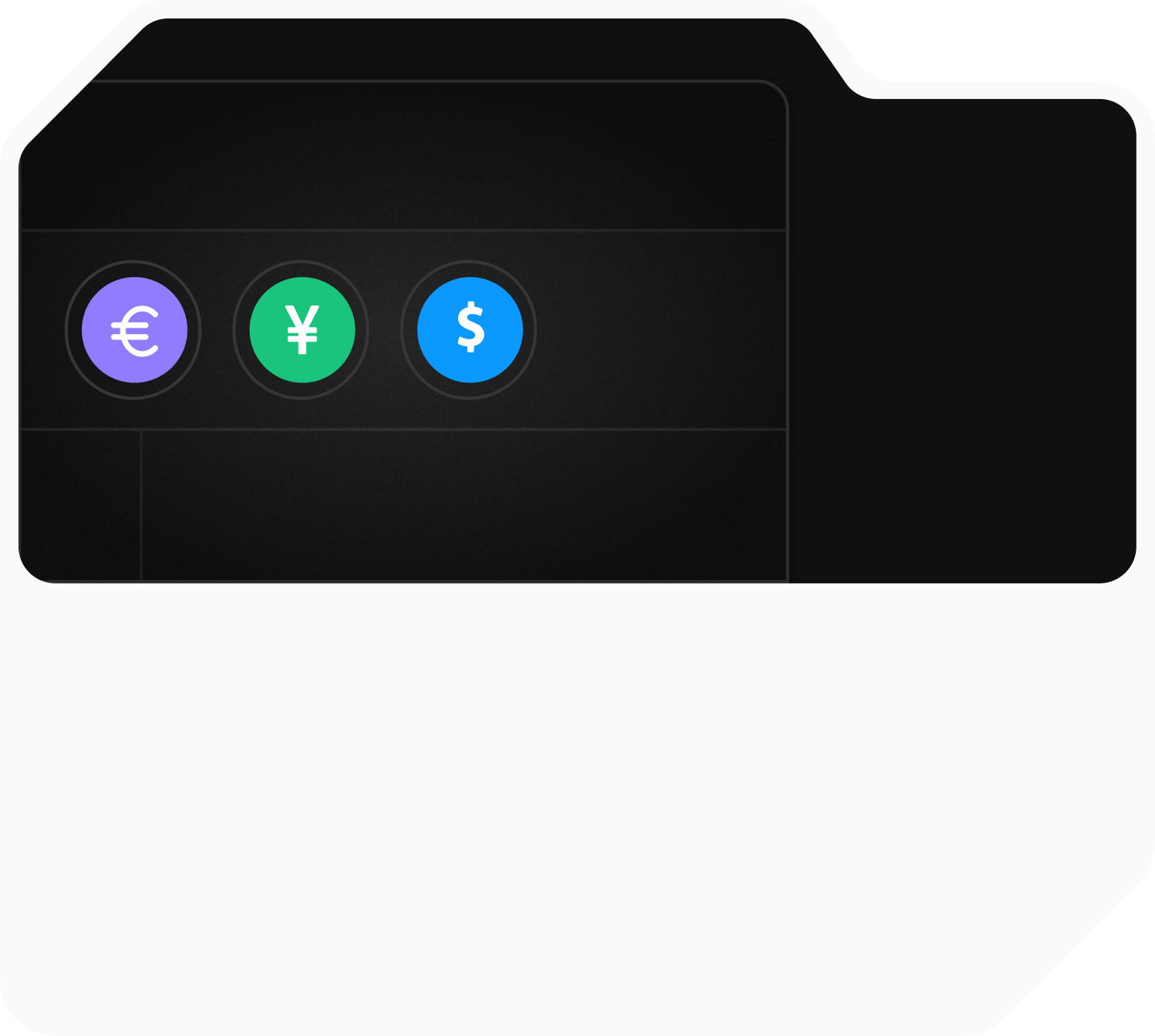 Transparent pricing and currency illustration
